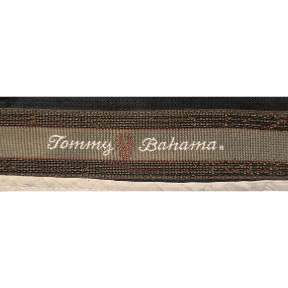 Tommy Bahama 100% Silk Shorts Size 36 Men's Twill Pleated Front Blue - Picture 4 of 4